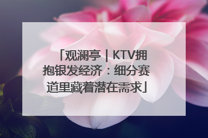 观澜亭｜KTV拥抱银发经济：细分赛道里藏着潜在需求