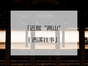 近观“两山”丨西溪往事
