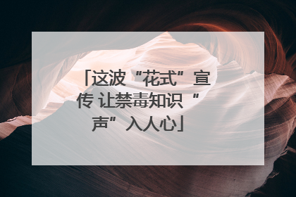 这波“花式”宣传 让禁毒知识“声”入人心