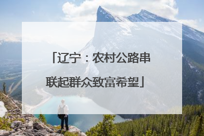 辽宁：农村公路串联起群众致富希望