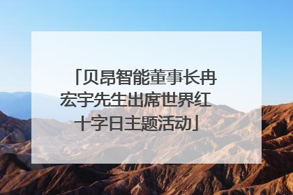 贝昂智能董事长冉宏宇先生出席世界红十字日主题活动