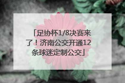 足协杯1/8决赛来了！济南公交开通12条球迷定制公交