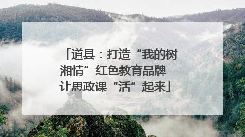 道县：打造“我的树湘情”红色教育品牌 让思政课“活”起来