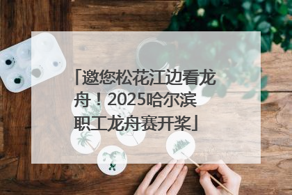 邀您松花江边看龙舟！2025哈尔滨职工龙舟赛开桨
