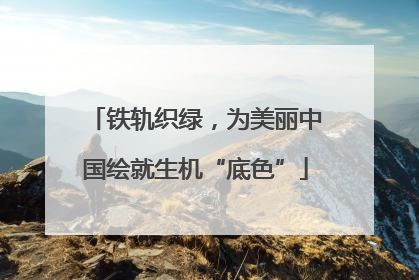 铁轨织绿，为美丽中国绘就生机“底色”