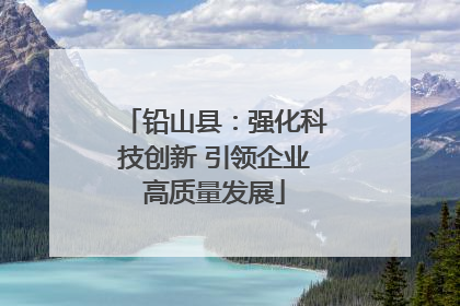 铅山县：强化科技创新 引领企业高质量发展