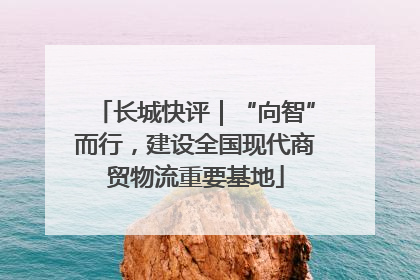 长城快评｜“向智”而行，建设全国现代商贸物流重要基地