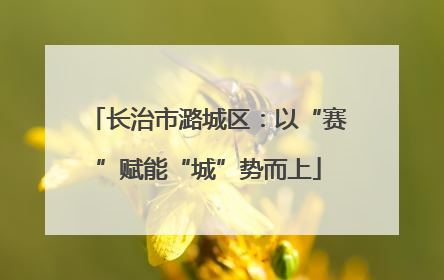 长治市潞城区：以“赛”赋能“城”势而上