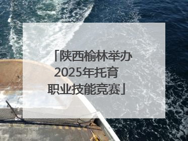 陕西榆林举办2025年托育职业技能竞赛