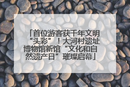首位游客获千年文明“头彩”！大河村遗址博物馆新馆“文化和自然遗产日”璀璨启幕