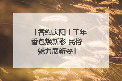 香约庆阳丨千年香包焕新彩 民俗魅力展新姿