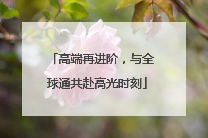 高端再进阶，与全球通共赴高光时刻