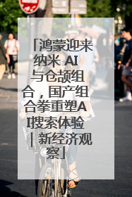 鸿蒙迎来纳米 AI 与仓颉组合，国产组合拳重塑AI搜索体验｜新经济观察