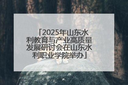 2025年山东水利教育与产业高质量发展研讨会在山东水利职业学院举办