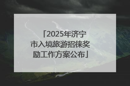 2025年济宁市入境旅游招徕奖励工作方案公布