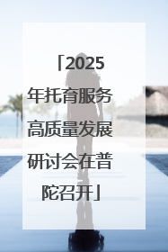 2025年托育服务高质量发展研讨会在普陀召开