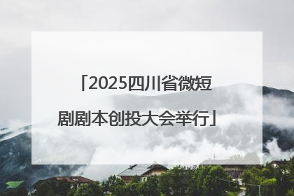 2025四川省微短剧剧本创投大会举行