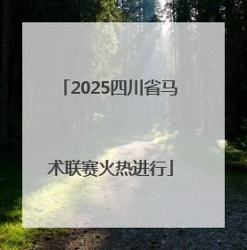 2025四川省马术联赛火热进行