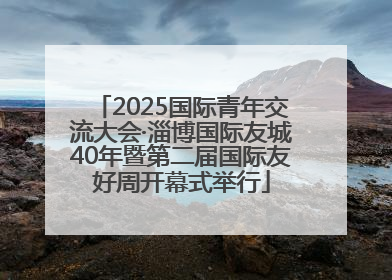2025国际青年交流大会·淄博国际友城40年暨第二届国际友好周开幕式举行