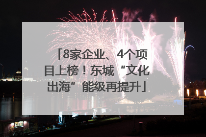 8家企业、4个项目上榜！东城“文化出海”能级再提升