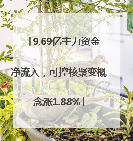 9.69亿主力资金净流入，可控核聚变概念涨1.88%